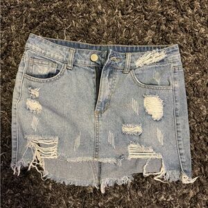 Blue Denim Skirt
